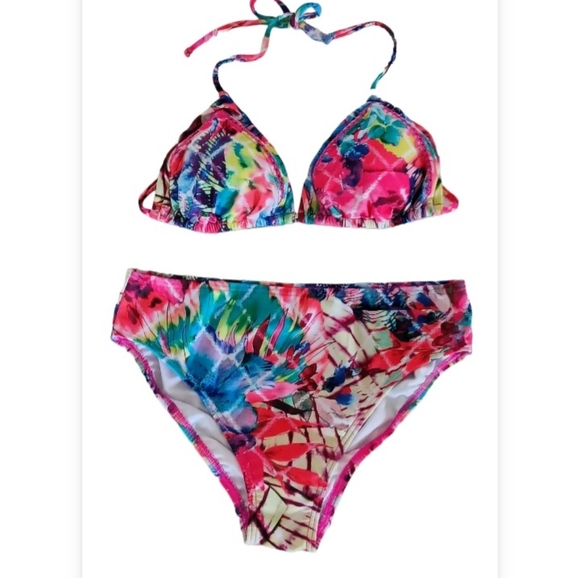 VENUS Tropical Floral Print Bikini Set, size 8 - Picture 1 of 15